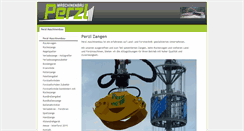Desktop Screenshot of perzlzangen.de